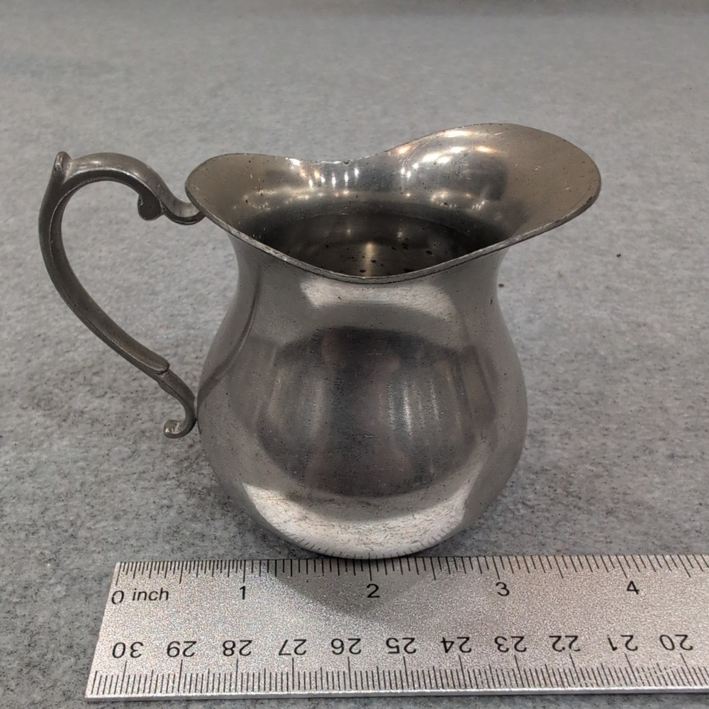 Vintage Pewter Pitcher Creamer Small Jug WEB 1137 - Picture 6 of 6